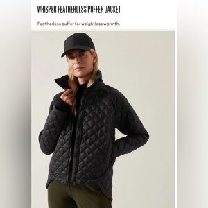 Athleta Whisper Featherless puffer jacket sz L